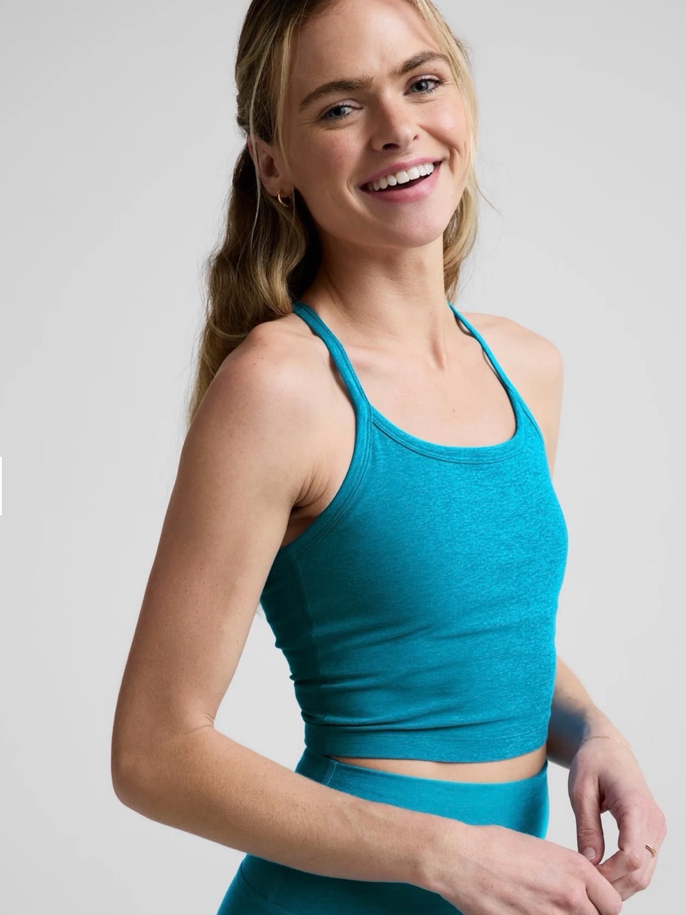 Beyond Yoga Island Blue Heather Legging & Tank